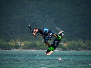 unusual extreme watersports - kite surfing