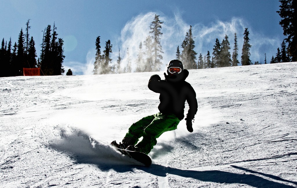 Snowboarder in Utah Zach Dischner