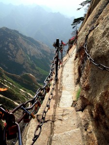 most dangerous hikes Mount Hua Shan