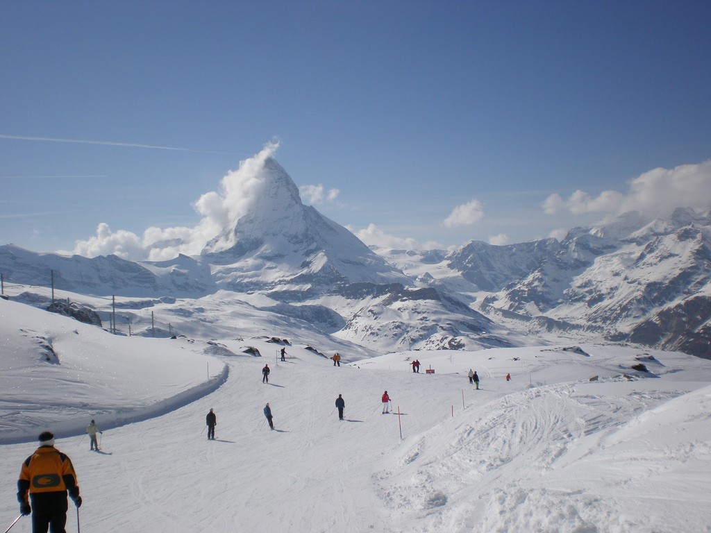 where to ski in the swiss alps